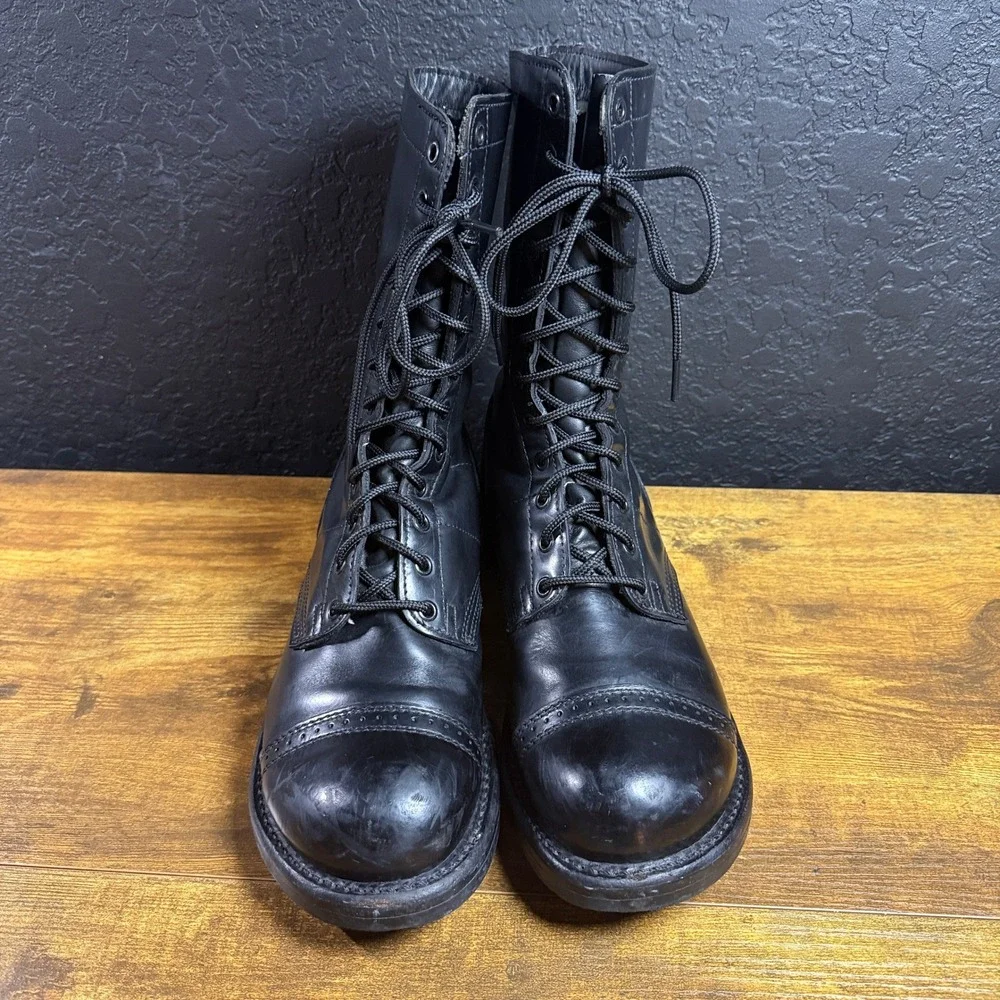 Corcoran 1500 Jump Boot Black Leather Military Combat Paratrooper Mens 10 E